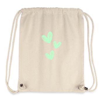 Love green - Stanley/Stella recycelter Gym Bag - Naturweiß - Vorne