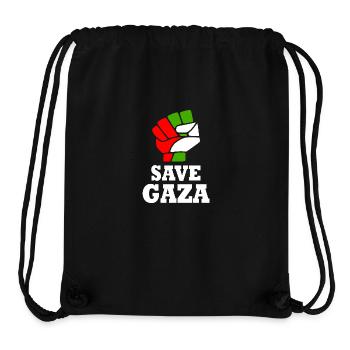 Save gaza - Stanley/Stella Recycled Gym Bag - black - Front