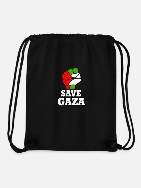 Save gaza - Stanley/Stella Recycled Gym Bag - black