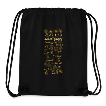 Frohes neues Jahr Silvesterparty Neujahrsempfang - Stanley/Stella recycelter Gym Bag - Schwarz - Vorne