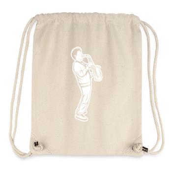 Saxophone Child - Stanley/Stella Recycled Gym Bag - natural - Front