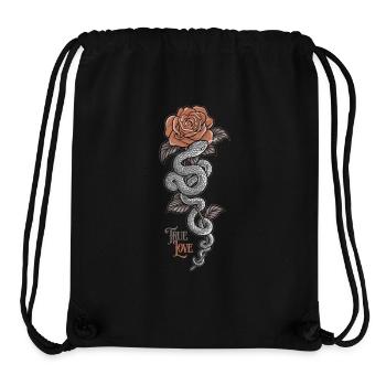 True Love - Stanley/Stella Recycled Gym Bag - black - Front