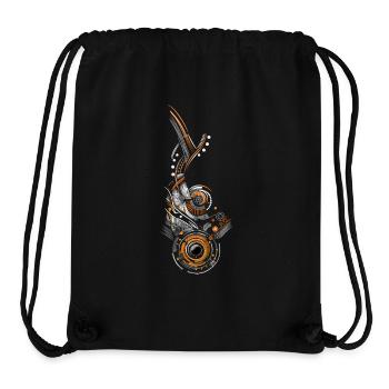 Abstraktes Design - Stanley/Stella recycelter Gym Bag - Schwarz - Vorne
