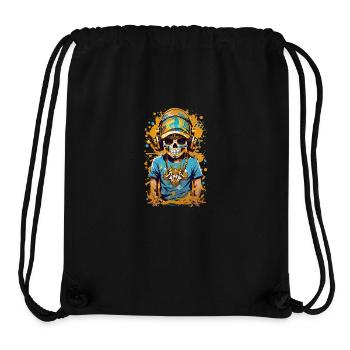 Golden Sugar Skull - Stanley/Stella Recycled Gym Bag - black - Front