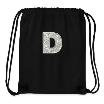 D, letter, letter D, initial, initial D, monogram, - Stanley/Stella recycelter Gym Bag - Schwarz - Vorne