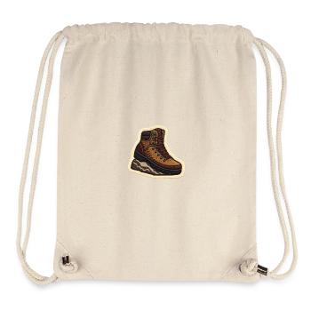 Wanderstiefel Patchstickerei - Stanley/Stella recycelter Gym Bag - Naturweiß - Vorne