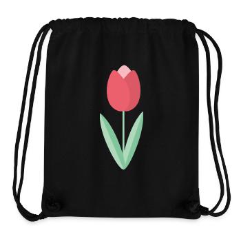 Tulpe - Stanley/Stella recycelter Gym Bag - Schwarz - Vorne