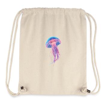 Regenbogen-Neonquallen - Stanley/Stella recycelter Gym Bag - Naturweiß - Vorne