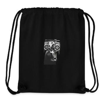 Boombox Helmet Collage - Stanley/Stella Recycled Gym Bag - black - Front