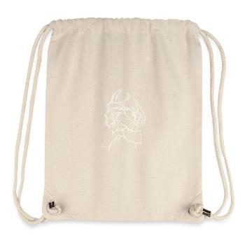 Mutter und Tochter – Weiße Schablone - Stanley/Stella recycelter Gym Bag - Naturweiß - Vorne
