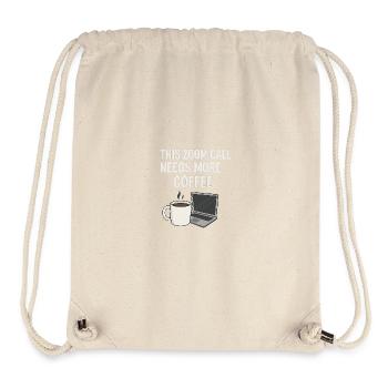 Appel Zoom avec Coffee Dream - Sac à cordon recyclé Stanley/Stella - blanc naturel - Devant
