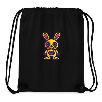 Lapin d’Halloween Animal - Sac à cordon recyclé Stanley/Stella - noir - Devant