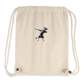 Drôle Dabbing Vache Danse Amoureux des animaux Dab Animaux - Sac à cordon recyclé Stanley/Stella - blanc naturel - Devant