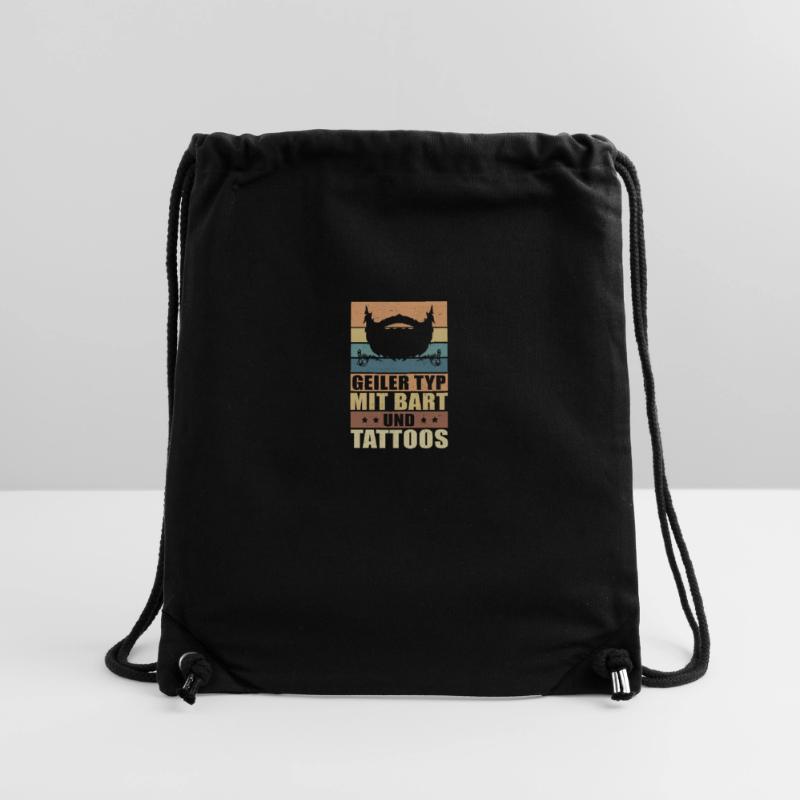 Geiler Typ mit Bart Tattoos Bartträger Geschenk Stanley/Stella recycelter Gym Bag