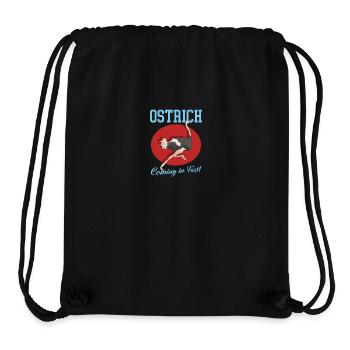 Autruche Oiseau Autruche Autruche Autruche Cadeau - Sac à cordon recyclé Stanley/Stella - noir - Devant