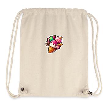 Eis Lecker - Stanley/Stella recycelter Gym Bag - Naturweiß - Vorne