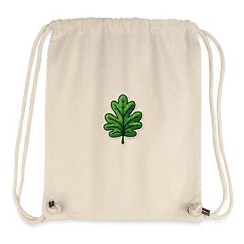 Grünes Blatt Patch - Stanley/Stella recycelter Gym Bag - Naturweiß - Vorne