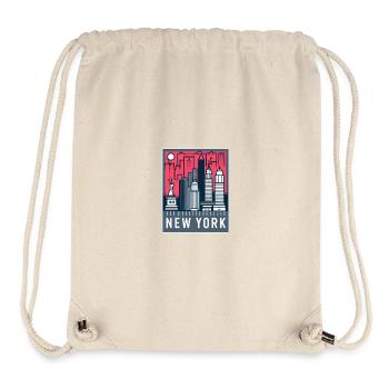 New York Skyline Pop Art - Stanley/Stella Recycled Gym Bag - natural - Front