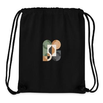 Geometrische Yin Yang Kreis Kunst - Stanley/Stella recycelter Gym Bag - Schwarz - Vorne