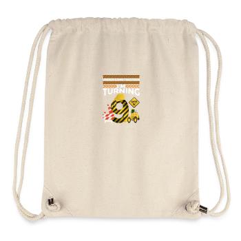 I will be 9 9th birthday construction theme party - Stanley/Stella Recycled Gym Bag - natural - Front