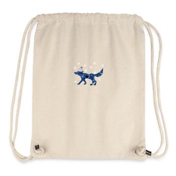 fuchs mit mütze e 12 - Stanley/Stella recycelter Gym Bag - Naturweiß - Vorne