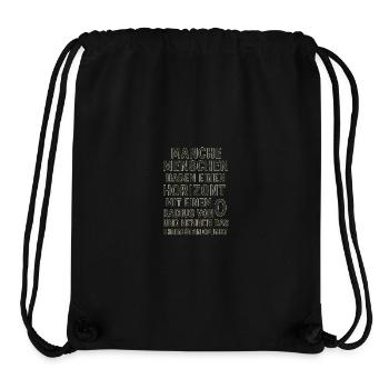 Nullradius-Horizont Standpunkt Spruch - Stanley/Stella recycelter Gym Bag - Schwarz - Vorne