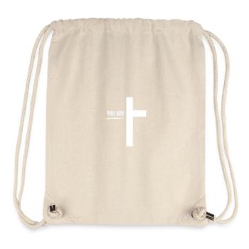 Vêtements chrétiens | AIMÉ - Foi - Sac à cordon recyclé Stanley/Stella - blanc naturel - Devant