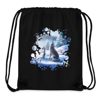 Freunde (Winterzauber) - Stanley/Stella recycelter Gym Bag - Schwarz - Vorne