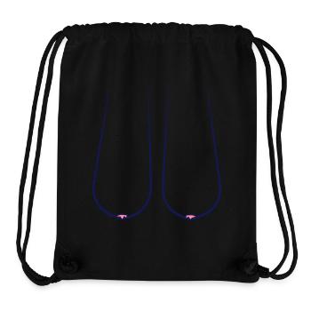 Hängetitten Titten Busen Brust Brüste Geschenk - Stanley/Stella recycelter Gym Bag - Schwarz - Vorne