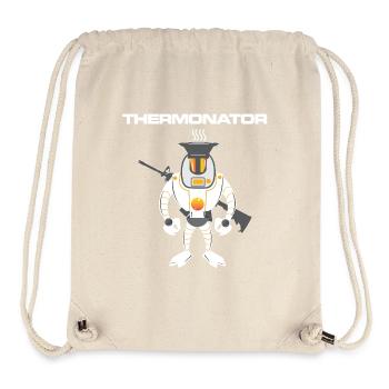 Thermonator Terminator Geschenkidee - Stanley/Stella recycelter Gym Bag - Naturweiß - Vorne