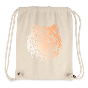 tiger illustration tiere raubkatze symbol icon - Stanley/Stella recycelter Gym Bag - Naturweiß - Vorne