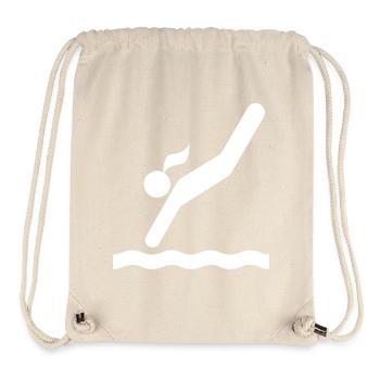 Tower jumping - Stanley/Stella Recycled Gym Bag - natural - Front