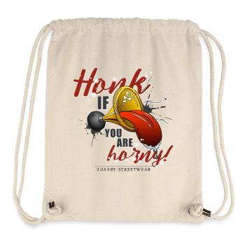 Honk if you are horny - Stanley/Stella recycelter Gym Bag - Naturweiß - Vorne