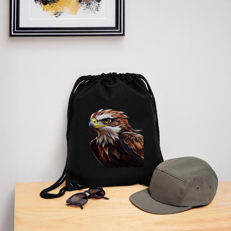 Powerful Eagle Head Stanley/Stella Recycled Gym Bag