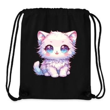 Anime Baby Cat - Stanley/Stella Recycled Gym Bag - black - Front