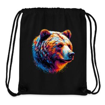 Bär - Stanley/Stella recycelter Gym Bag - Schwarz - Vorne
