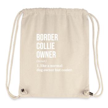 Border Collie - Stanley/Stella Recycled Gym Bag - natural - Front