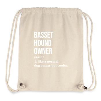 Basset Hound - Stanley/Stella Recycled Gym Bag - natural - Front