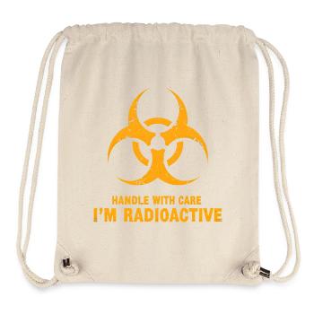 Handle with Care, I'm Radioactive - Stanley/Stella Recycled Gym Bag - natural - Front