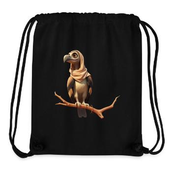 Ein Vogel mit Stil und einem Hauch von Geheimnis - Stanley/Stella recycelter Gym Bag - Schwarz - Vorne
