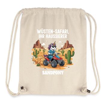 Desert Unicorn - Stanley/Stella Recycled Gym Bag - natural - Front