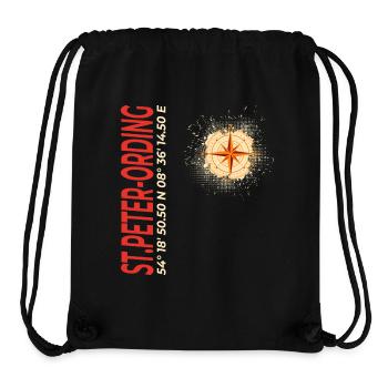St. Peter-Ording - Stanley/Stella recycelter Gym Bag - Schwarz - Vorne