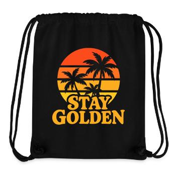 Stay Golden Sunset Palms - Stanley/Stella Recycled Gym Bag - black - Front