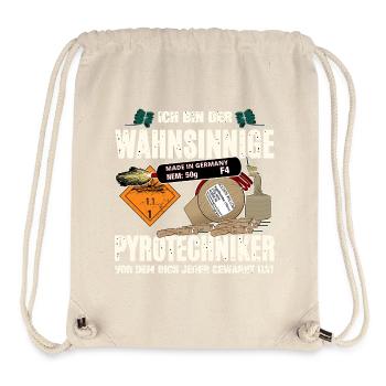 Wahnsinniger Pyrotechniker Motiv - Stanley/Stella recycelter Gym Bag - Naturweiß - Vorne