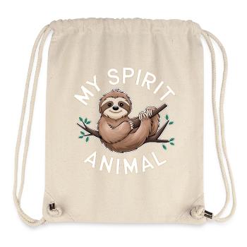 My Spirit Sloth - Stanley/Stella Recycled Gym Bag - natural - Front