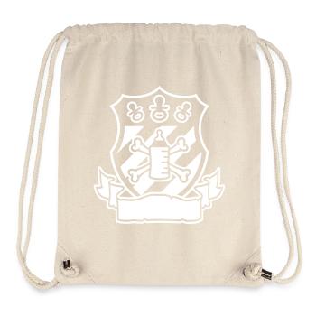 Wappen Schnuller Pirat – Lustiges Baby & Eltern - Stanley/Stella recycelter Gym Bag - Naturweiß - Vorne