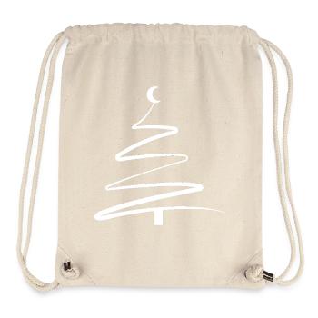 Christmas Tree One-Line – Minimalist & Stylish - Stanley/Stella Recycled Gym Bag - natural - Front