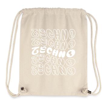 Geometrisches Techno-Logo-Design - Stanley/Stella recycelter Gym Bag - Naturweiß - Vorne
