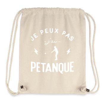 I can't I have Petanque Bowling Humor - Stanley/Stella recycelter Gym Bag - Naturweiß - Vorne