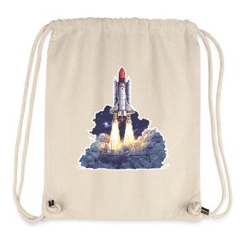 Astronomy Space Rocket Launch Exploration - Stanley/Stella Recycled Gym Bag - natural - Front